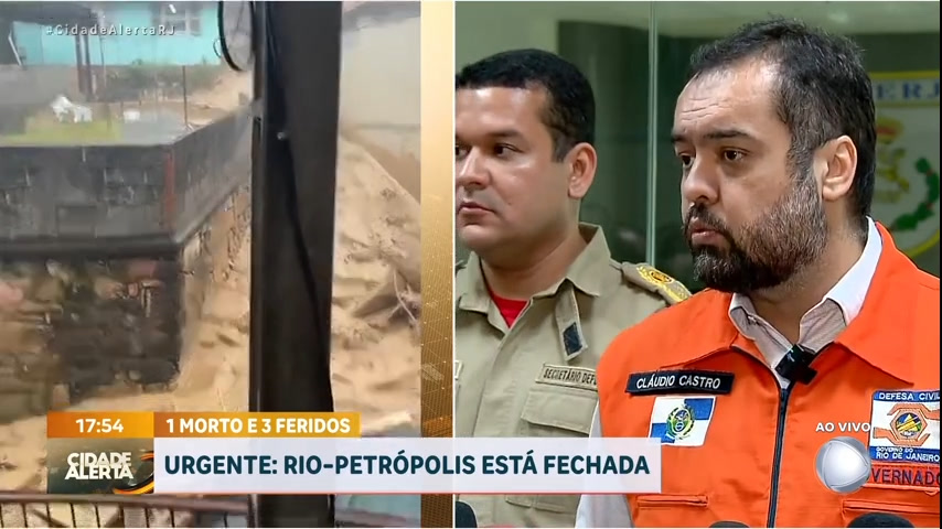 Vídeo: Governador confirma vítimas soterradas em deslizamento de terra em Petrópolis (RJ)