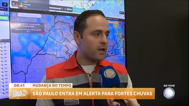 Vídeo: Defesa Civil atualiza previsão de chuva para São Paulo neste sábado (23)