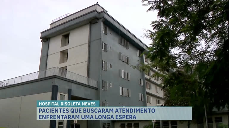 Vídeo: Pacientes denunciam fila de espera de até 12 horas no Hospital Risoleta Neves, em BH