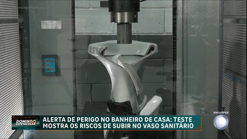 Vídeo: Após acidente que matou menina de 7 anos, Domingo Espetacular testa resistência de vasos sanitários