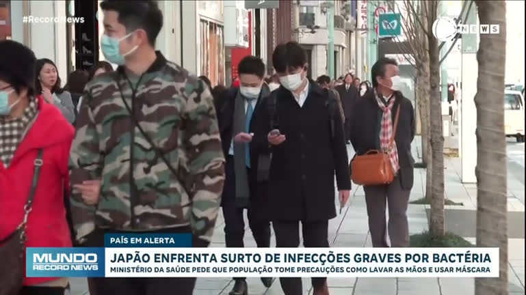 Japão enfrenta surto de infecções graves por bactéria