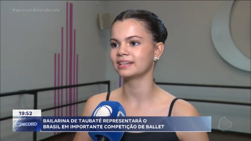 Vídeo: Bailarina de Taubaté vai representar o Brasil em Orlando