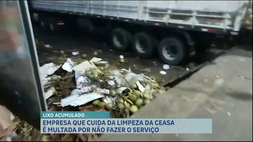 Vídeo: Empresa é multada por não fazer limpeza da Ceasa em região metropolitana de Belo Horizonte