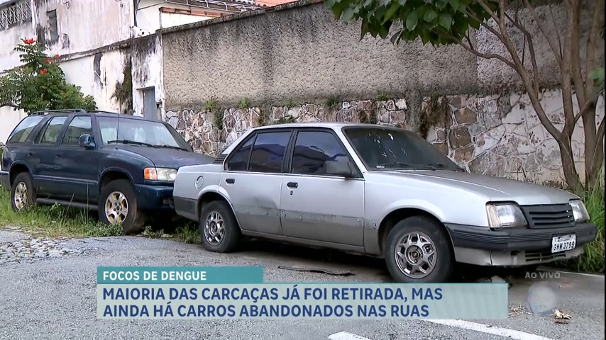 Vídeo: Carros abandonados pelas ruas de BH se tornam foco de Aedes aegypti