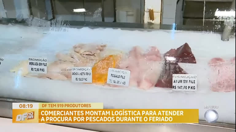 Vídeo: Comerciantes montam logística para atender a procura por pescados durante o feriado da Semana Santa