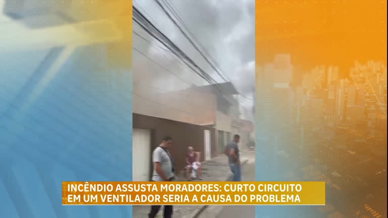 Vídeo: Incêndio assusta moradores do bairro Santa Terezinha, em Belo Horizonte