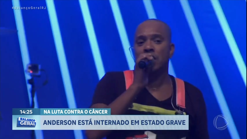 Vídeo: Anderson, vocalista do Molejo, está internado em estado grave, após piora do câncer