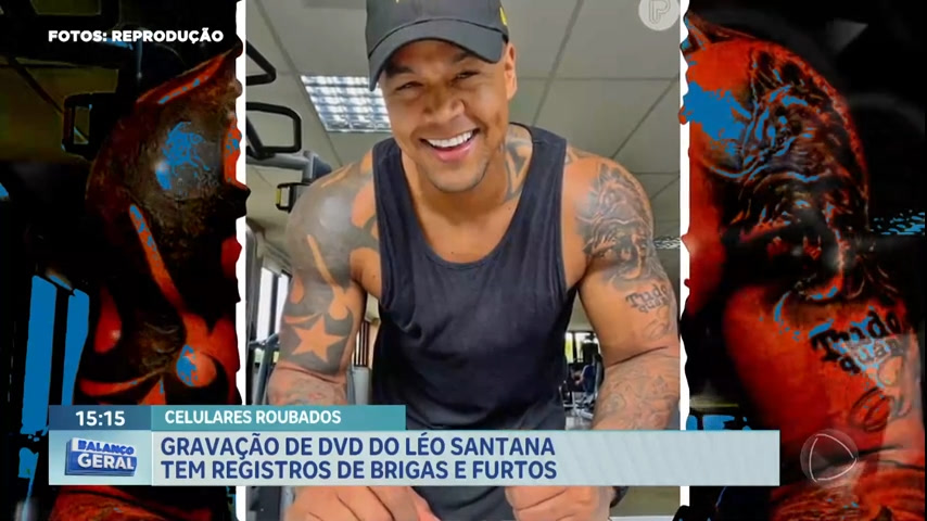 Vídeo: Gravação de DVD de Léo Santana tem registros de brigas e furtos