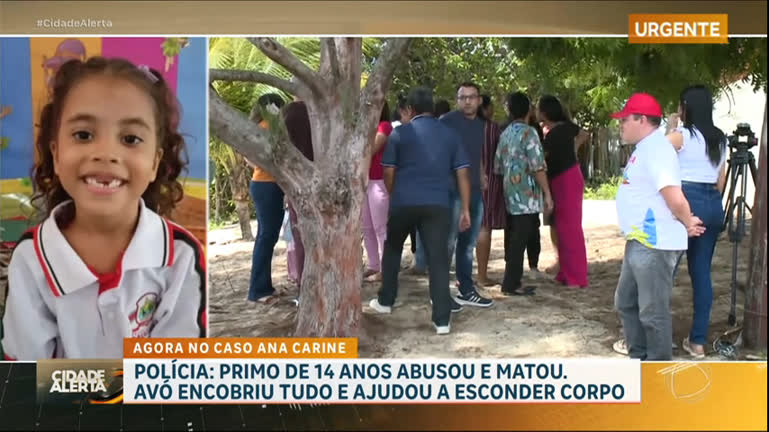 Vídeo: Caso Ana Carine: polícia prende avó suspeita de matar menina de 6 anos
