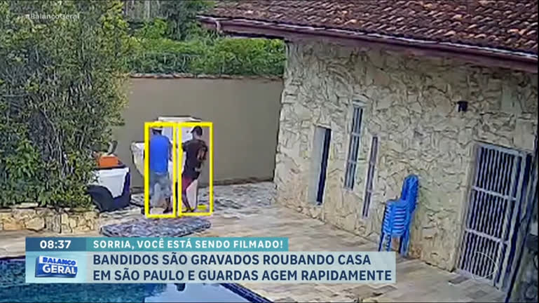Vídeo: Bandido é preso após invadir casa de luxo no litoral de SP