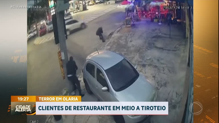 Vídeo: Tiroteio assusta clientes em restaurante de Olaria, na zona norte do Rio