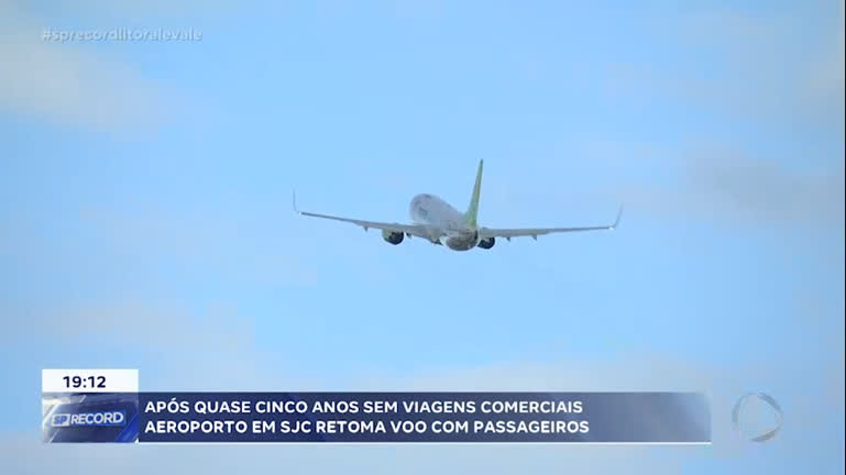 Vídeo: Aeroporto de São José dos Campos retoma vôos comerciais