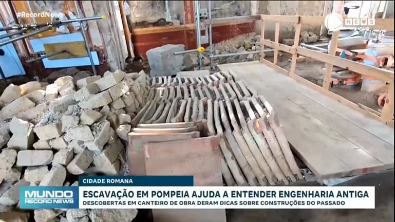 Vídeo: Escavação em Pompeia ajuda a entender engenharia antiga