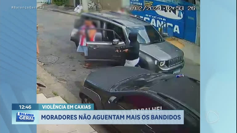 Vídeo: Assaltos e violência assustam moradores de Duque de Caxias, na Baixada Fluminense