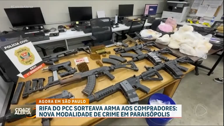 Vídeo: Integrante do PCC organiza rifas com kits de armas em Paraisópolis (SP)