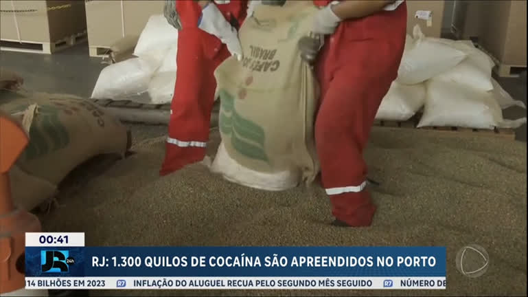 Vídeo: Receita Federal apreende 1,3 toneladas de cocaína no porto do Rio de Janeiro