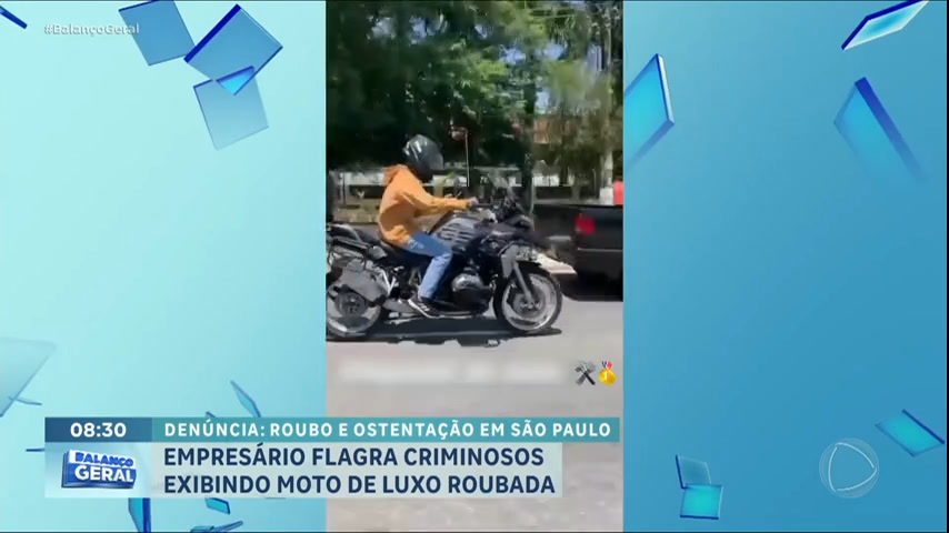 Vídeo: Empresário tem moto roubada e encontra vídeos do veículo nas redes