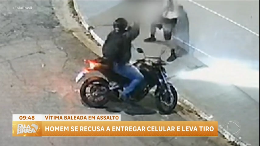 Vídeo: Homem é baleado ao reagir à tentativa de assalto em São Paulo