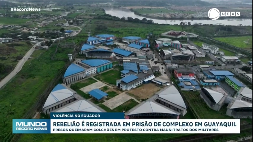 Vídeo: Prisão equatoriana de onde fugiu líder criminoso em janeiro sofre nova rebelião