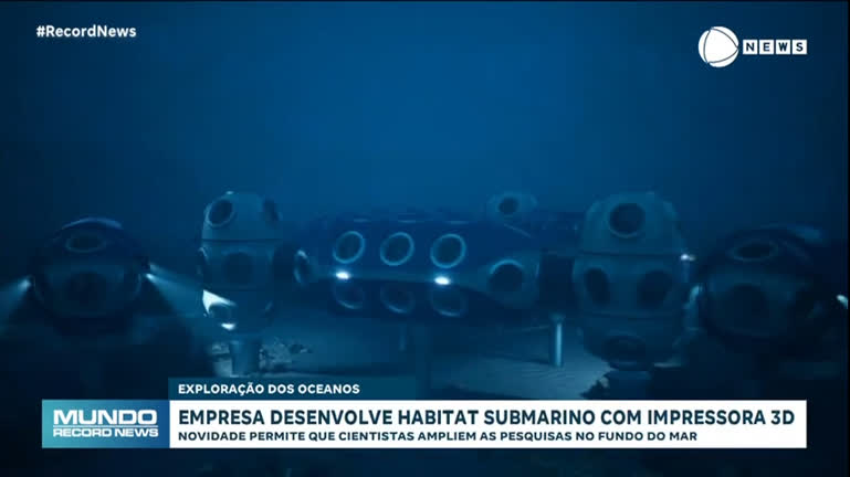 Vídeo: Empresa desenvolve projeto que simula habitat de submarino a partir de uma impressora em 3D