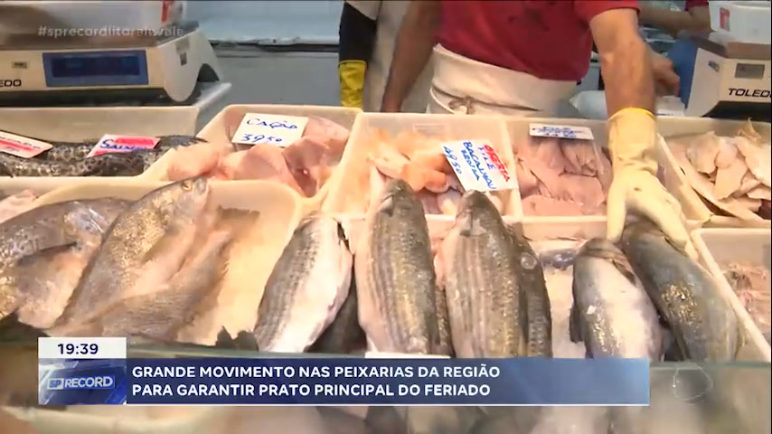 Vídeo: Movimento nas peixarias no feriado