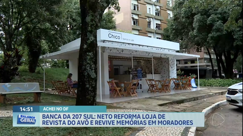 Vídeo: Banca na 207 Sul é reformada e revive memórias em moradores