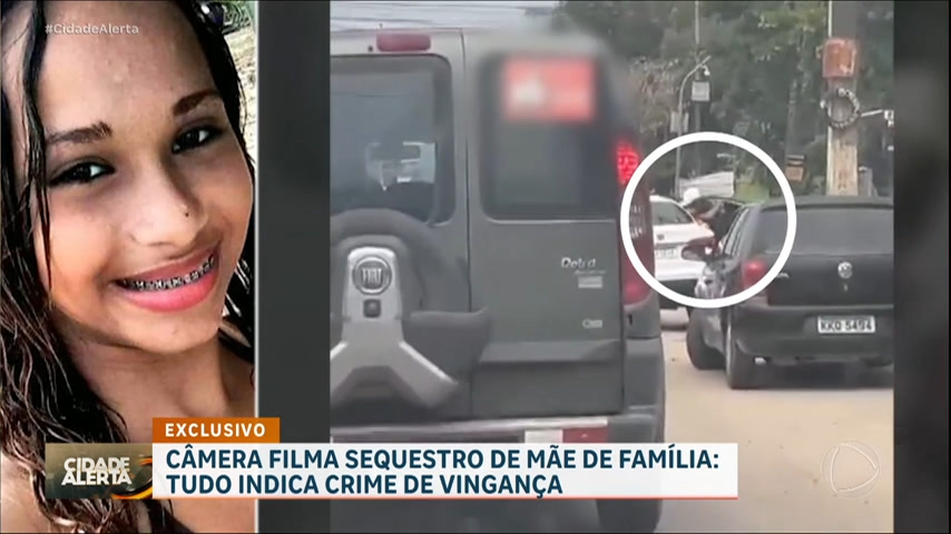 Vídeo: Câmera filma sequestro de mãe de família; crime pode ser nova modalidade do ‘tribunal do crime’