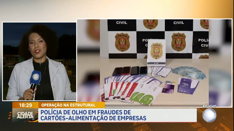 Vídeo: Polícia realiza operação contra fraudes de cartões-alimentação de empresas