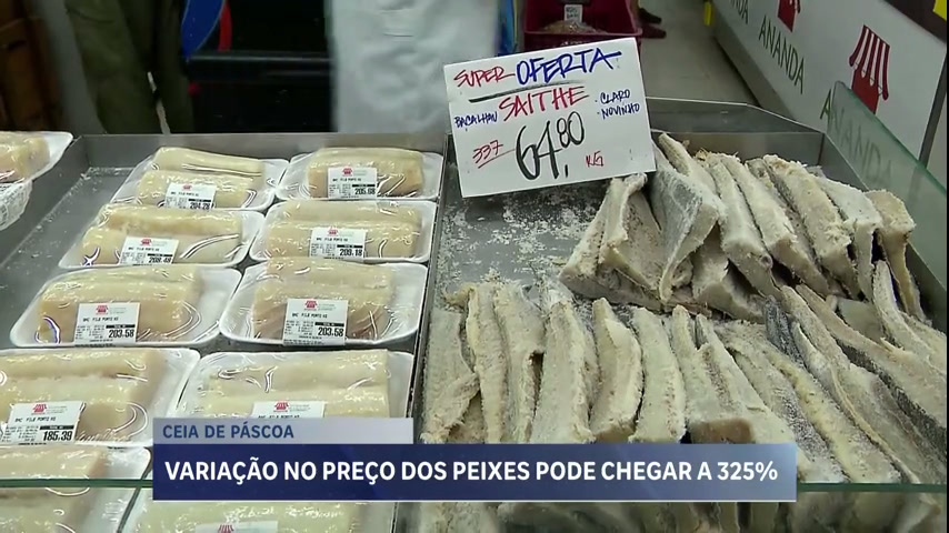 Vídeo: Variação do bacalhau pode chegar a 325% em Belo Horizonte