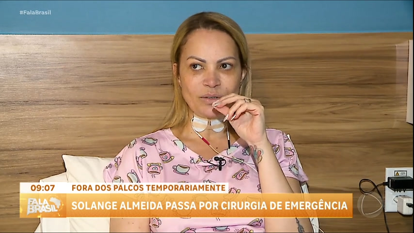 Vídeo: Solange Almeida passa por cirurgia de emergência e se afasta dos palcos
