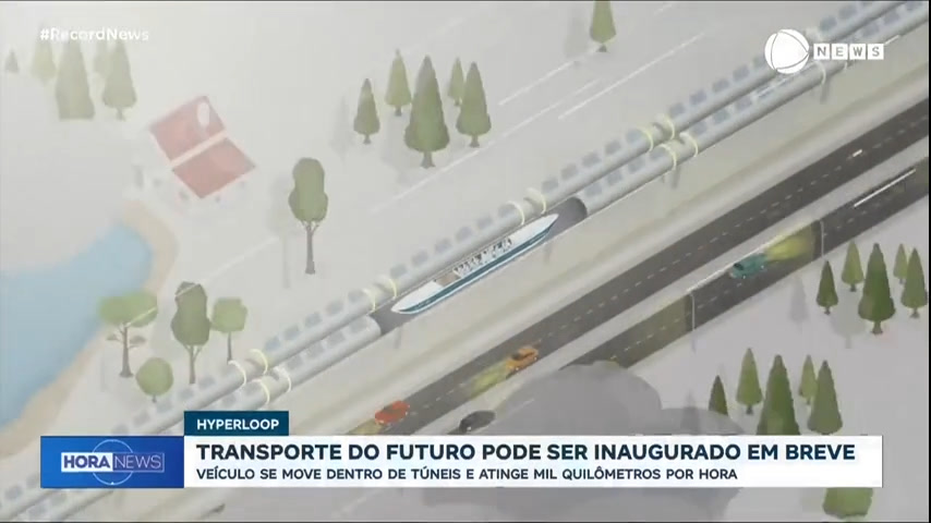 Vídeo: 'Transporte do futuro' atinge mil quilômetros por hora e está sendo testado na Holanda