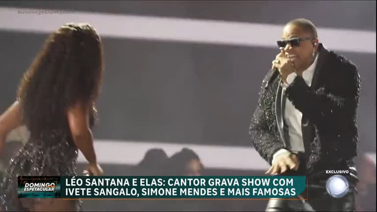 Vídeo: Exclusivo: Domingo Espetacular mostra bastidores e ensaios de show de Léo Santana
