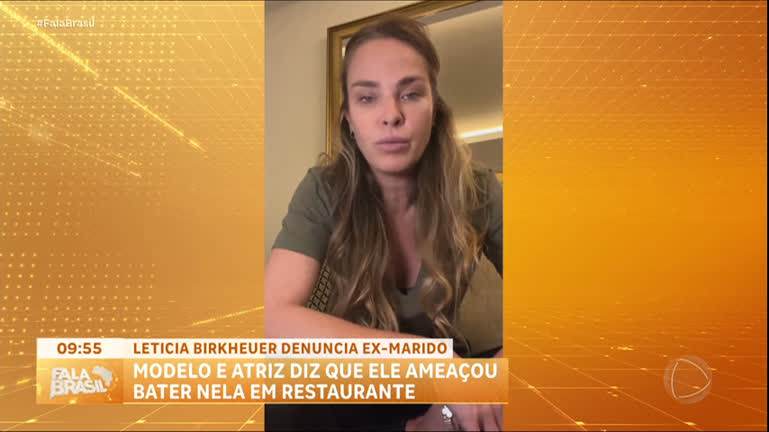 Vídeo: Leticia Birkheuer denuncia ex-marido por agressão