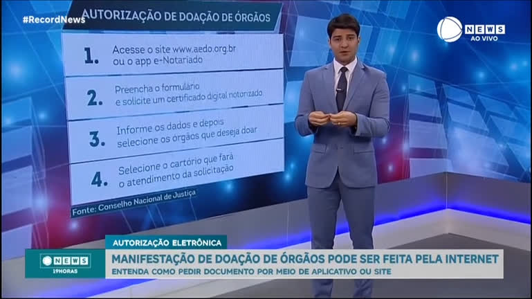 Vídeo: Brasileiros que desejam doar órgãos podem registrar interesse pela internet; saiba como