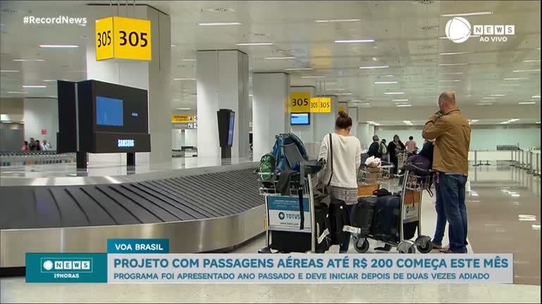 Vídeo: Voa Brasil: projeto com passagens aéreas até R$ 200 começa neste mês