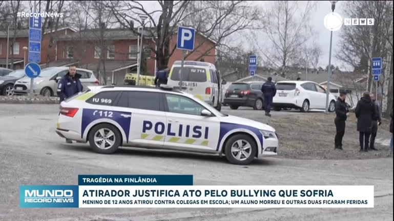 Vídeo: Menino de 12 anos que abriu fogo em escola da Finlândia diz que matou porque sofria bulliyng