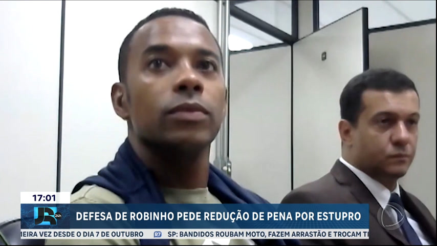 Vídeo: Defesa de Robinho pede redução de pena por estupro