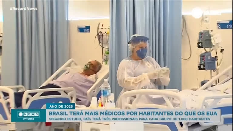 Vídeo: Brasil terá mais médicos por habitantes do que Estados Unidos em 2025