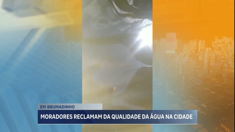 Moradores reclamam de condições da água em bairro de Brumadinho (MG)
