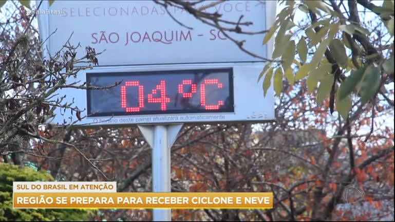 Vídeo: Região Sul do Brasil tem alerta para frio intenso nesta semana