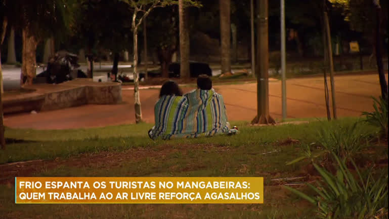 Vídeo: Frio espanta turistas no bairro Mangabeiras em Belo Horizonte