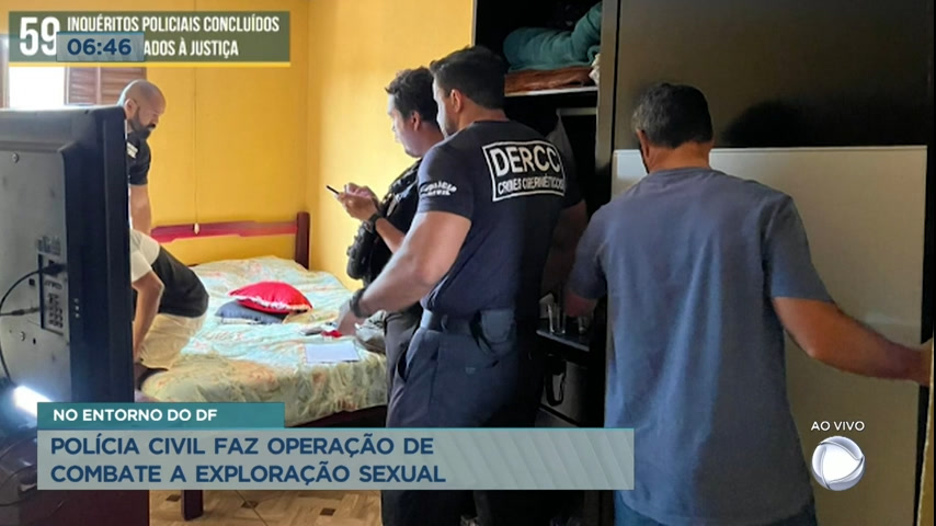 Vídeo: Polícia Civil faz operação de combate à exploração sexual no Entorno do DF