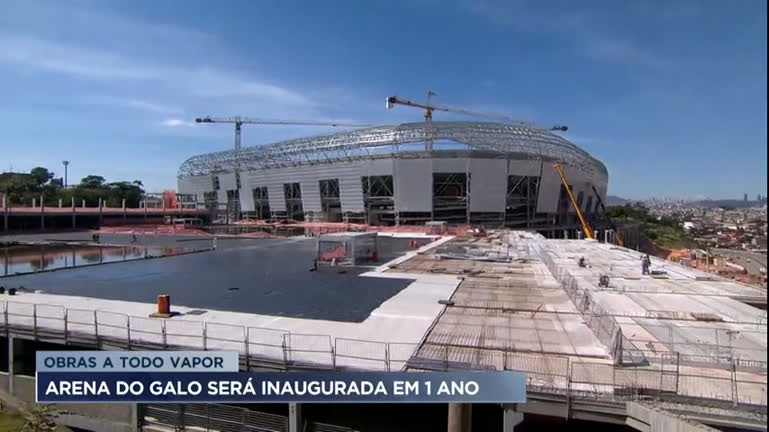 Vídeo: Arena do Atlético MG será inaugurada em 1 ano