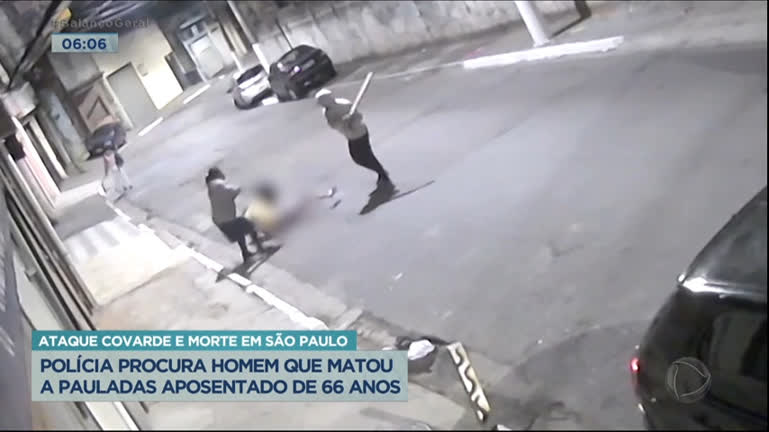Vídeo: Idoso é morto a pauladas no meio da rua na Zona Norte de SP