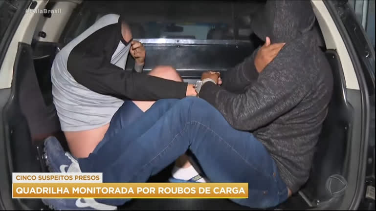 Vídeo: Integrantes de quadrilha de roubo de cargas são presos após três meses de investigação