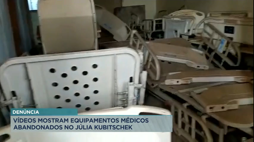 Vídeo: Deputados flagram equipamentos abandonados em hospital de BH