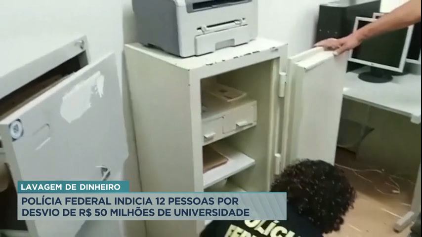 Vídeo: PF indicia 12 pessoas por lavagem de dinheiro em universidade de MG