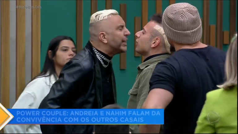 Vídeo: Andreia e Nahim repercutem confusão generalizada no Power Couple Brasil 6