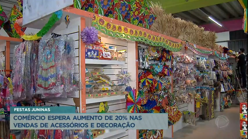 Vídeo: Comércio espera aumento nas vendas no período de festas juninas