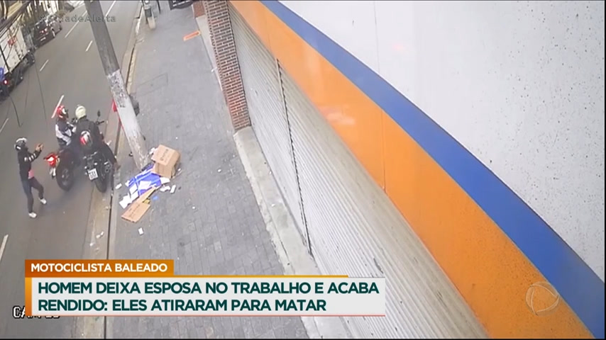 Vídeo: Homem é baleado ao deixar esposa no trabalho em São Paulo
